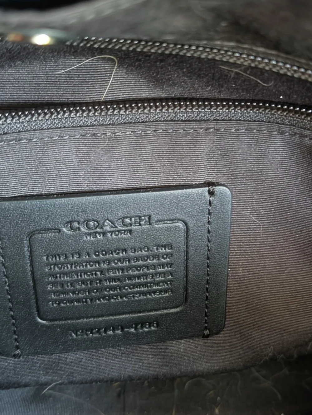 Coach Leather Top-Handle Briefcase in Cognac